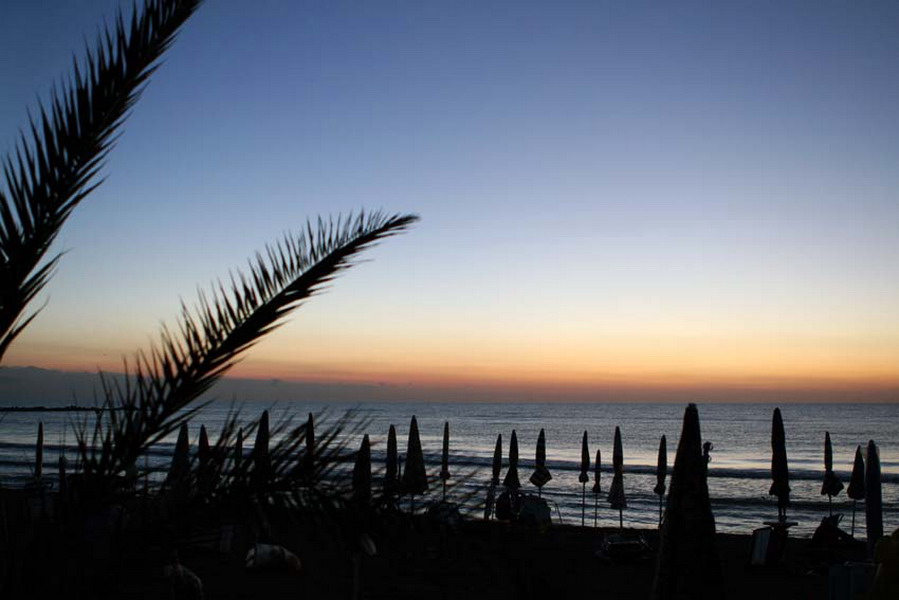 L'aba in spiaggia