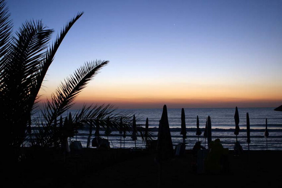 L'aba in spiaggia