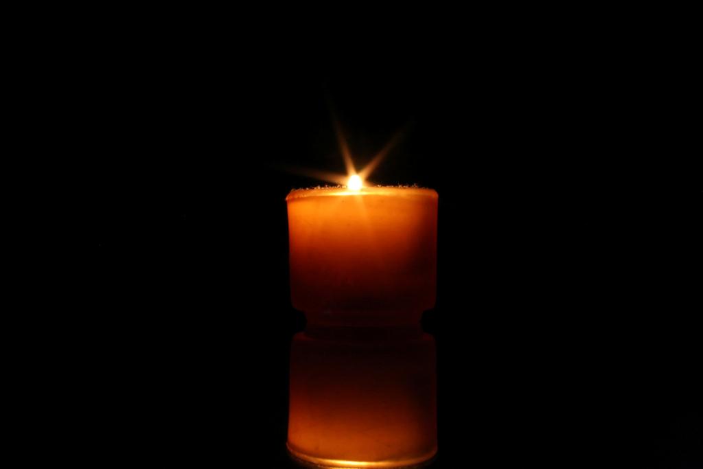 Candle in the dark