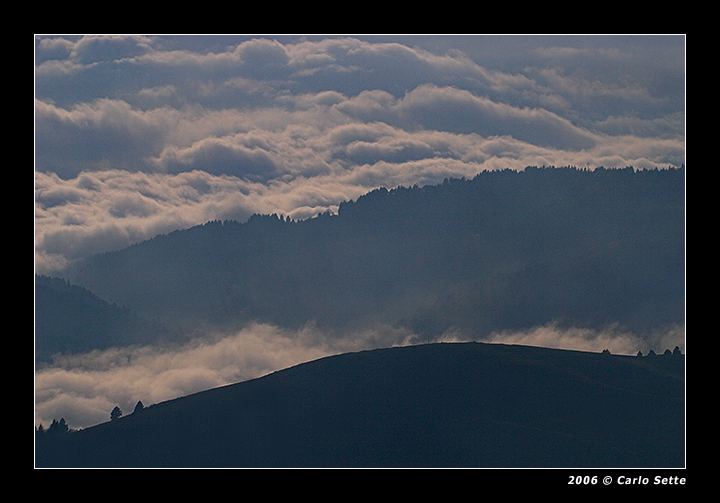 Siluette nella nebbia (Monte Grappa)