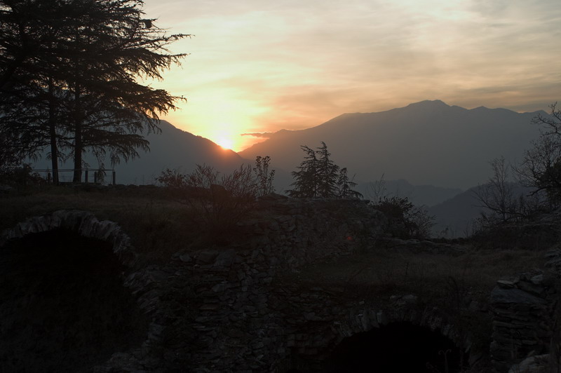 tramonto sul Fuentes