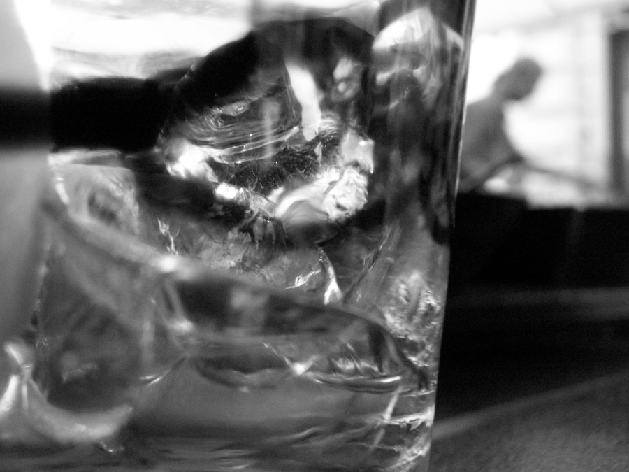 behind the glass