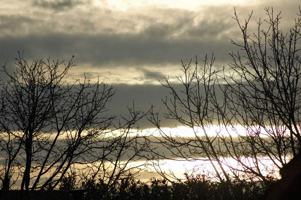 tramonto d'inverno