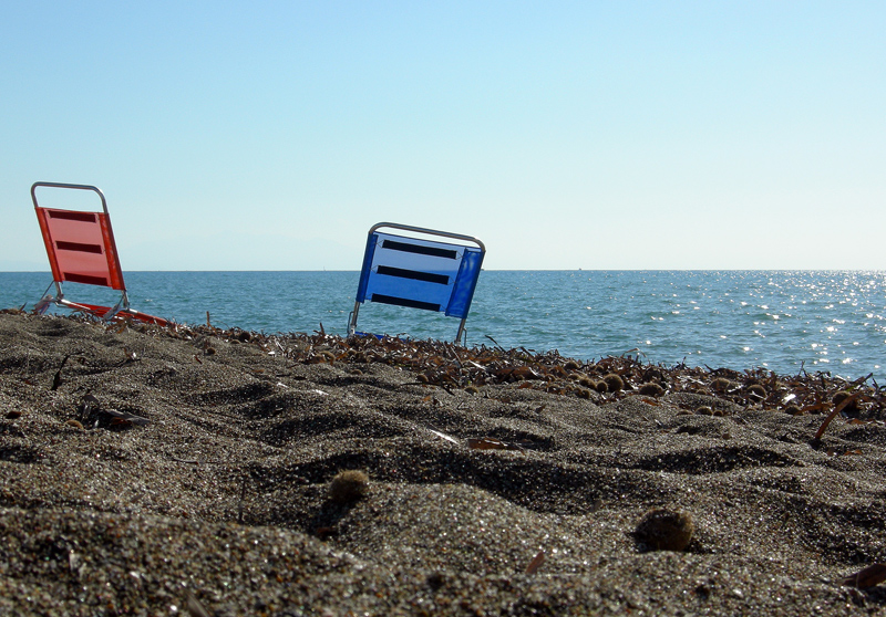 On the beach