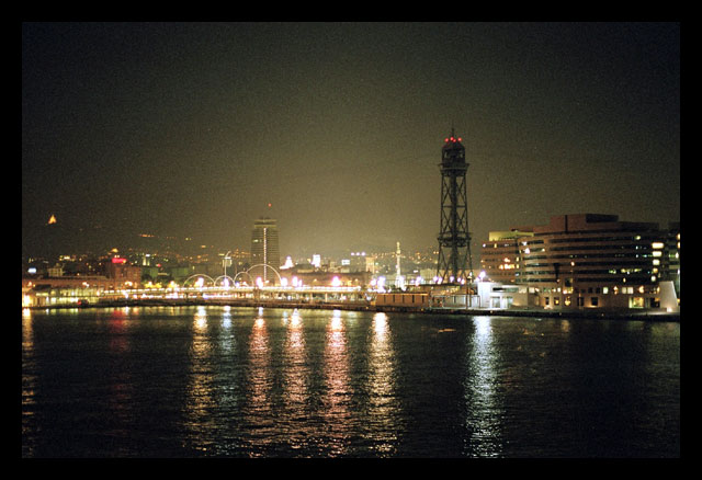 Barcelona - porto di sera -