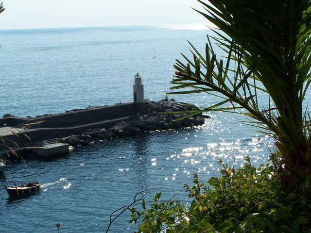 vista sul faro di camogli dalk belvedere