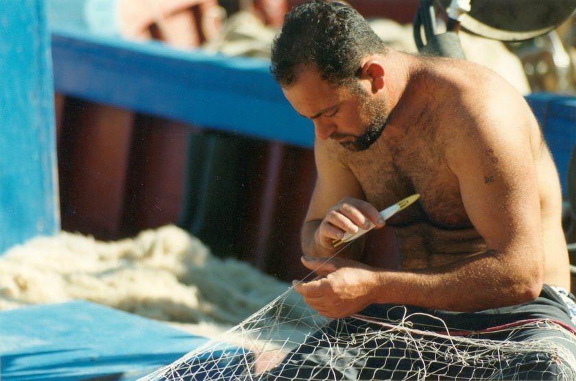 Prepararandosi alla pesca