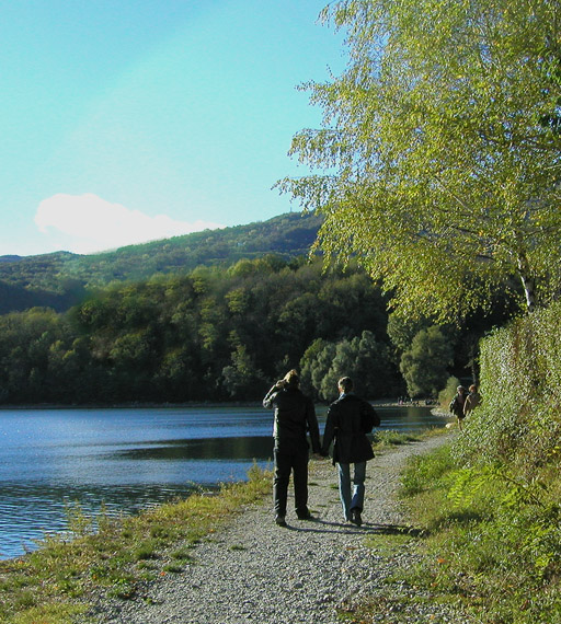 passeggiata lungo il lago