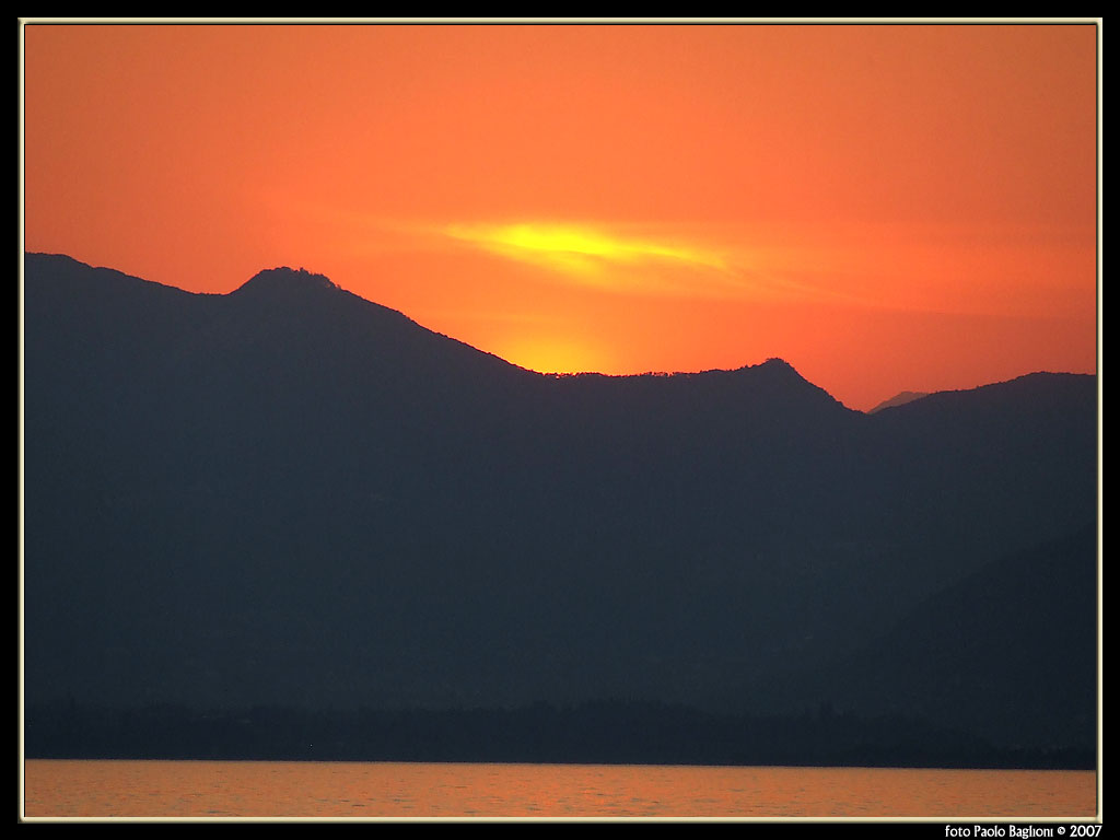 Tramonto sul Garda