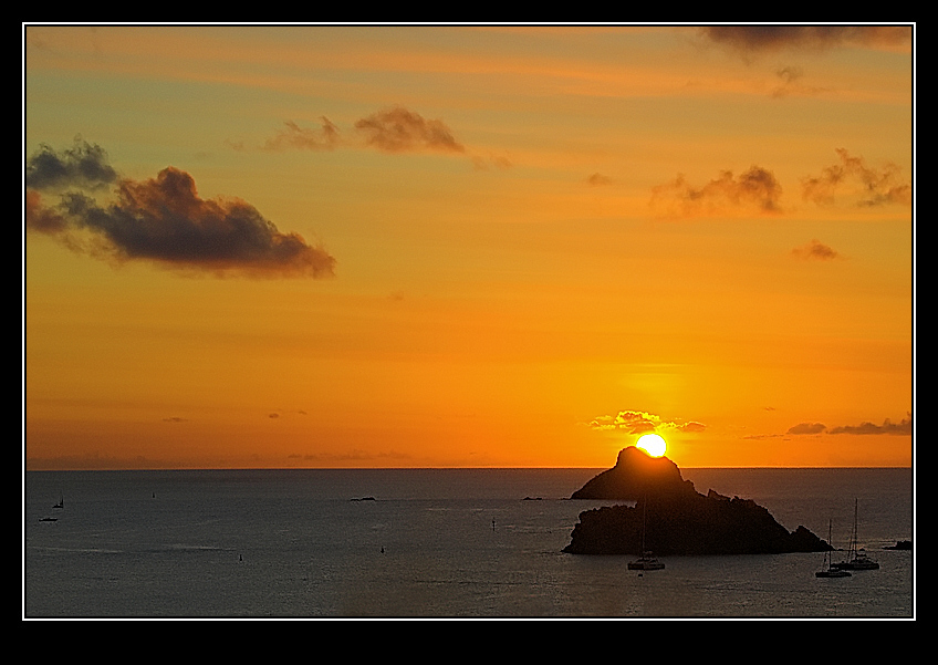 tramonto a St. Barth