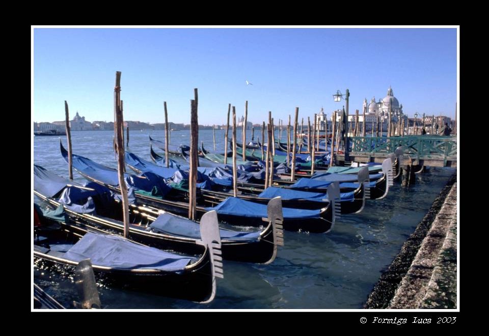 Gondole sulla Riva degli Schiavoni, Venezia