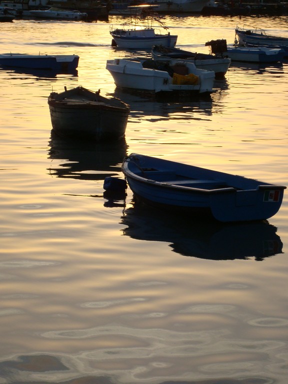 barca tramonto