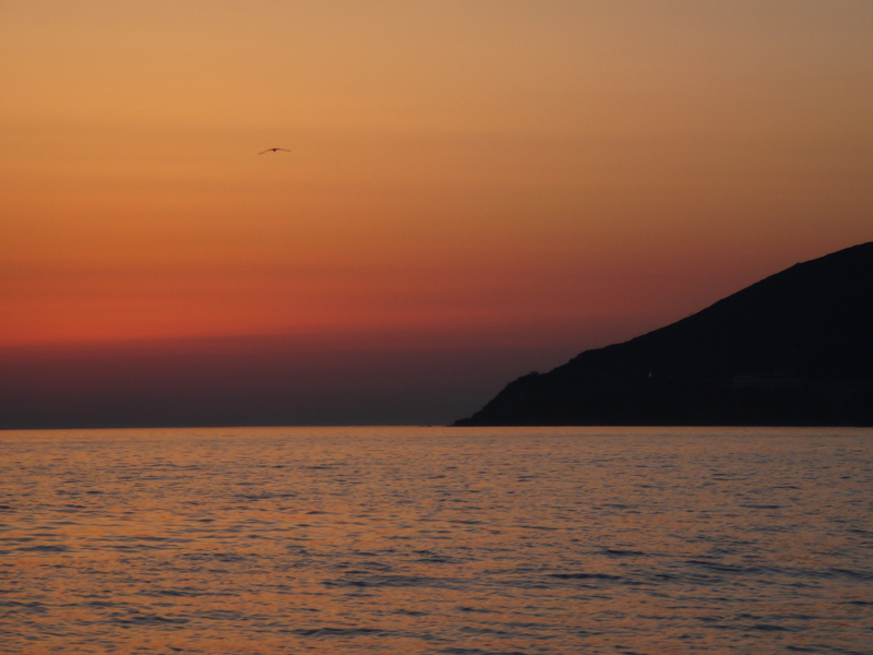 tramonto a Calafuria