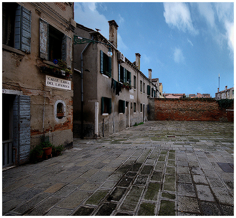 Calle larga del lavandr