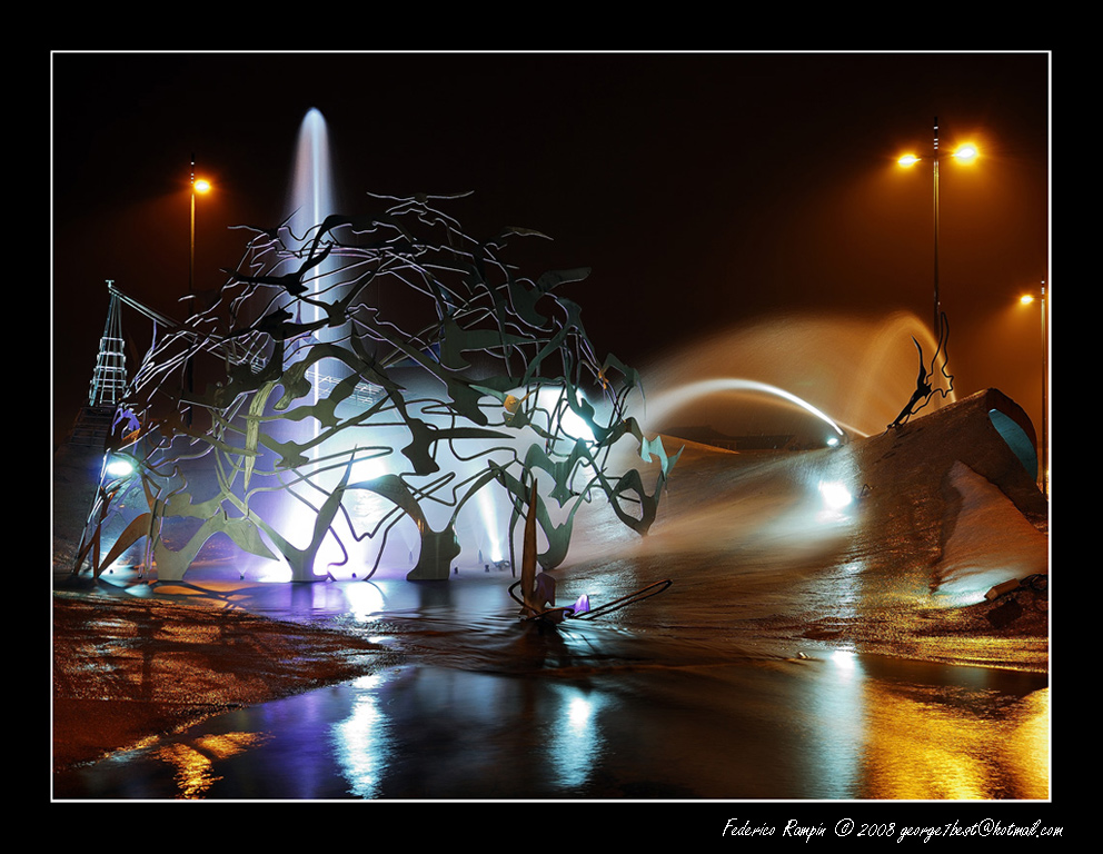 Casale Monferrato - Fontana sul ponte del Po