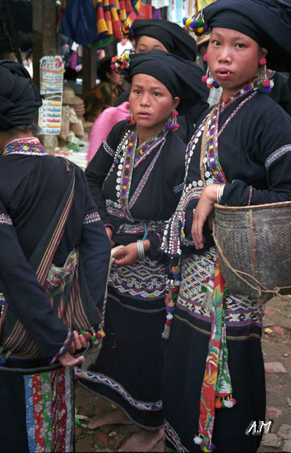 Vietnam - Sapa -Trib dei Thai neri-le donne coi denti neri