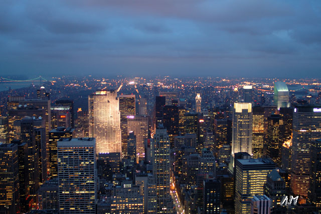 Manhattan view from Empire State Building