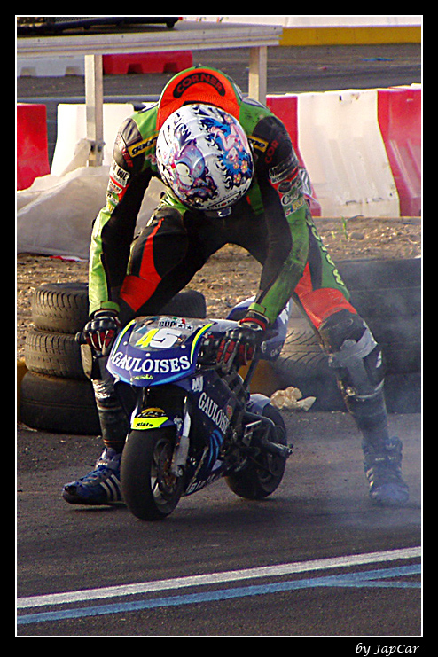 Burnout minimoto
