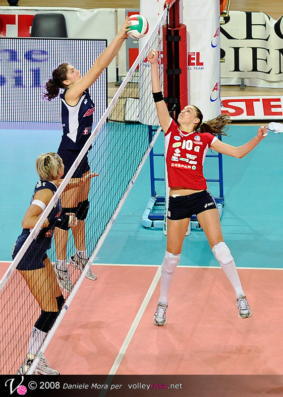 [Volley] Asystel - Perugia: muro di Novara