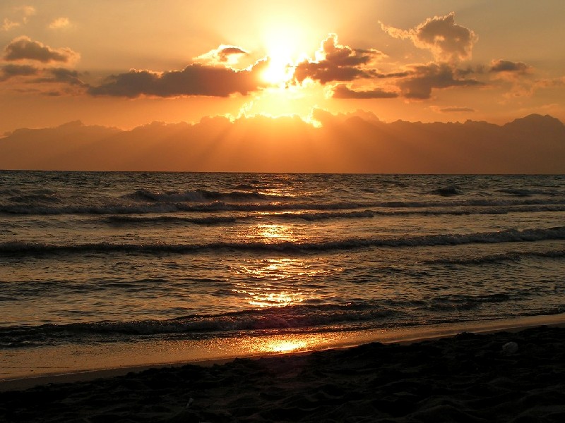 Tramonto costiera