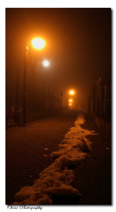 foggy night..