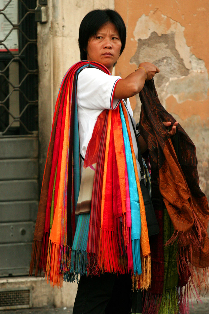 indossando l'arcobaleno. .