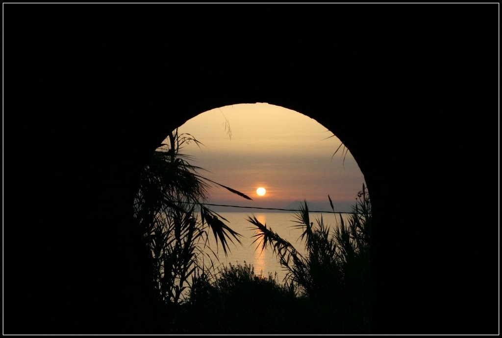 sunset dalla fogna