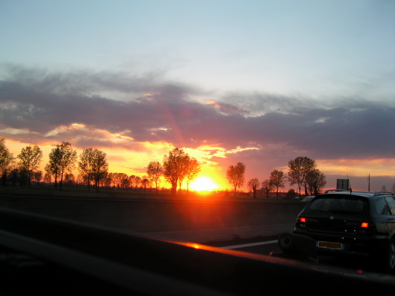Tramonto autostrada 2