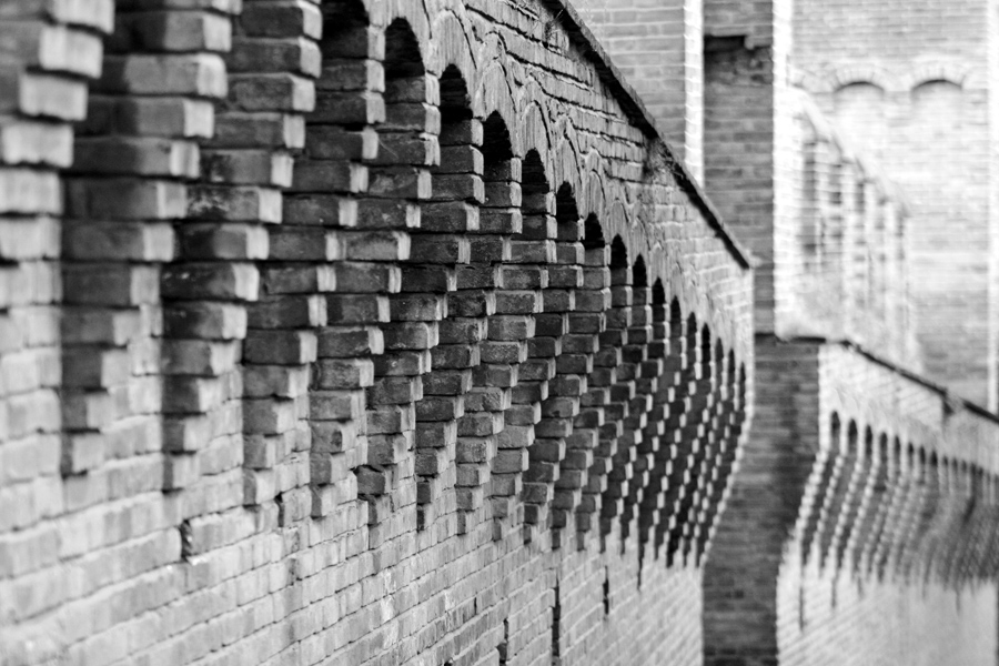 Particolari delle mura