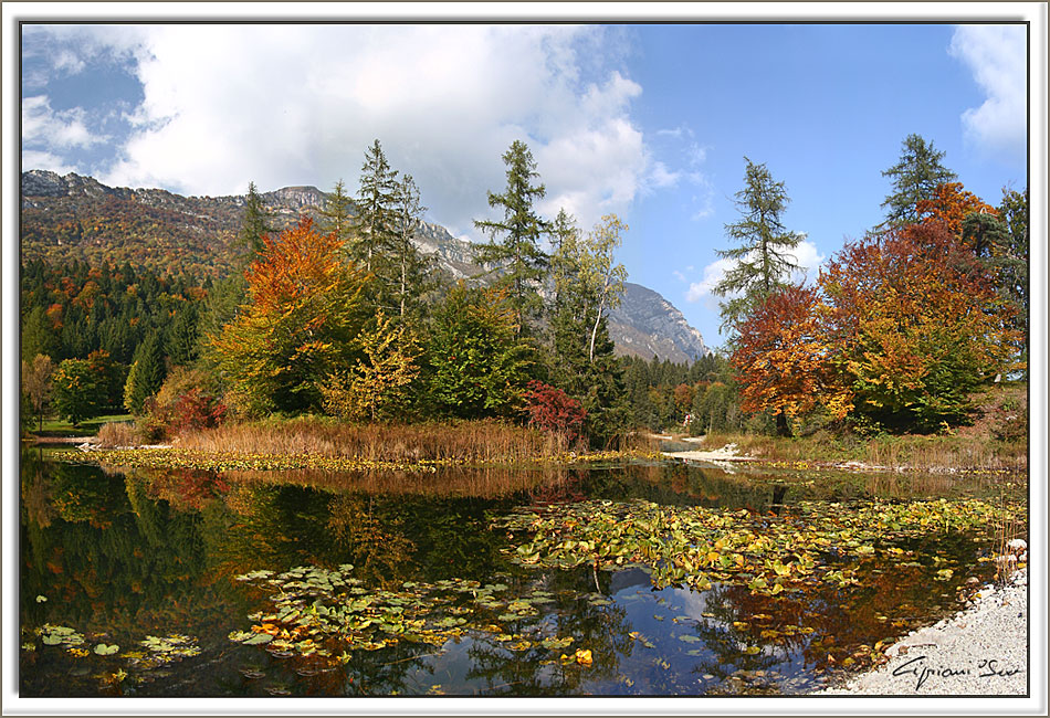 Autunno sul lago di Cei.