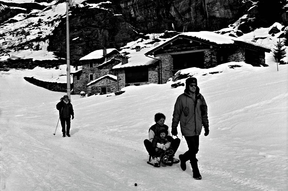 A spasso sulla neve
