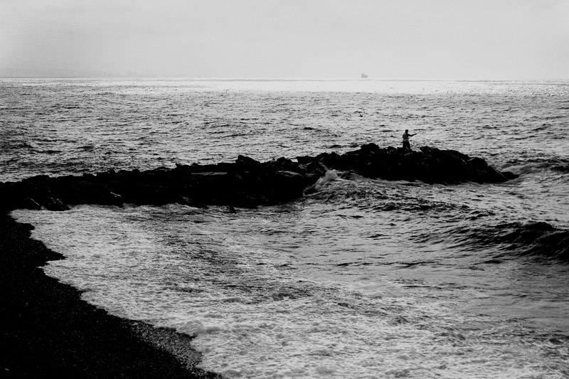 A lonely fisherman