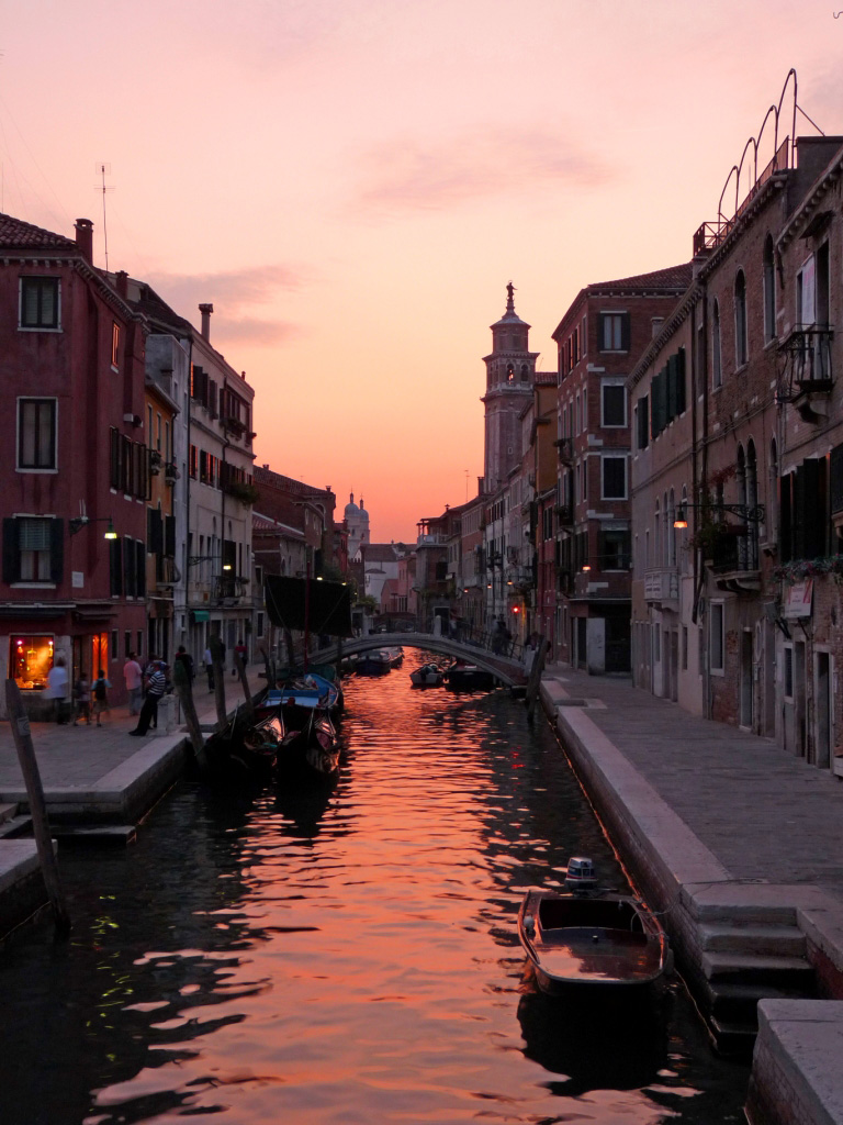 tramonto sul canale!