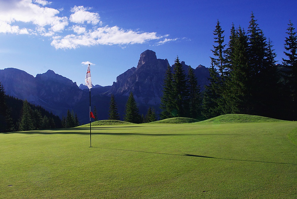 on the green!