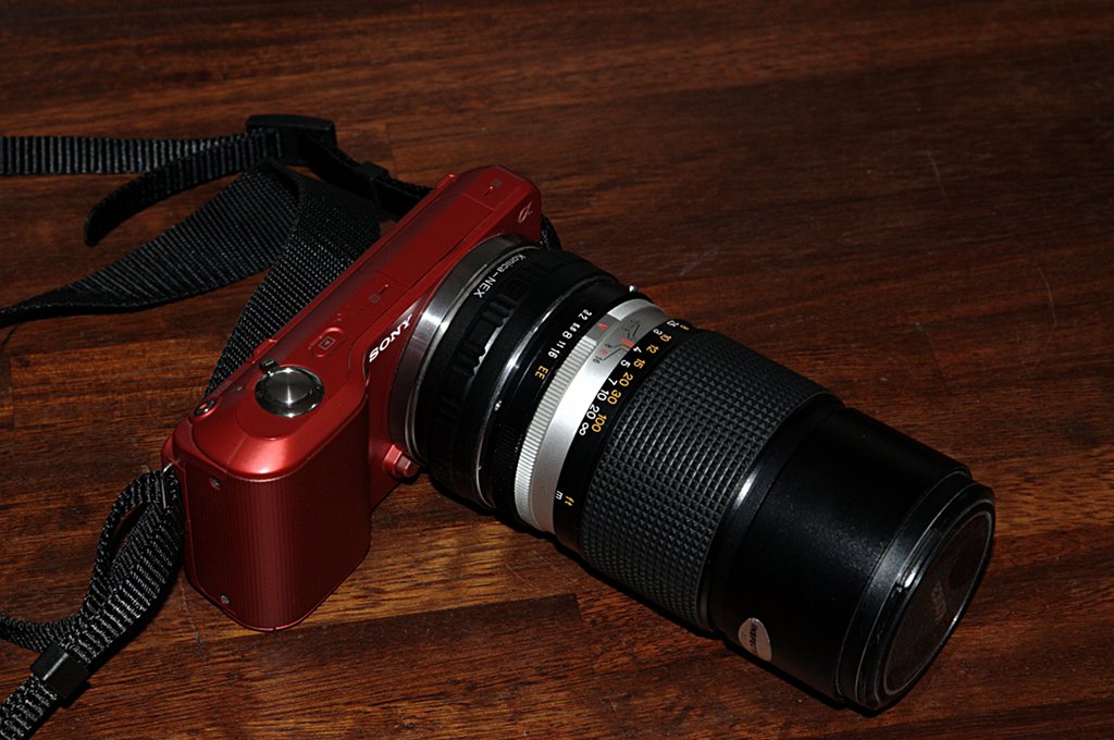 Sony Nex con Obiettivo Hexanon