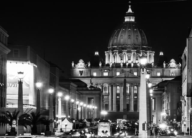 San pietro by night