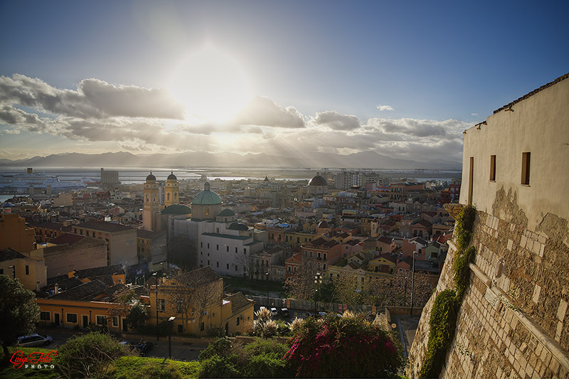 Cagliari - Panorama da Via S. Croce