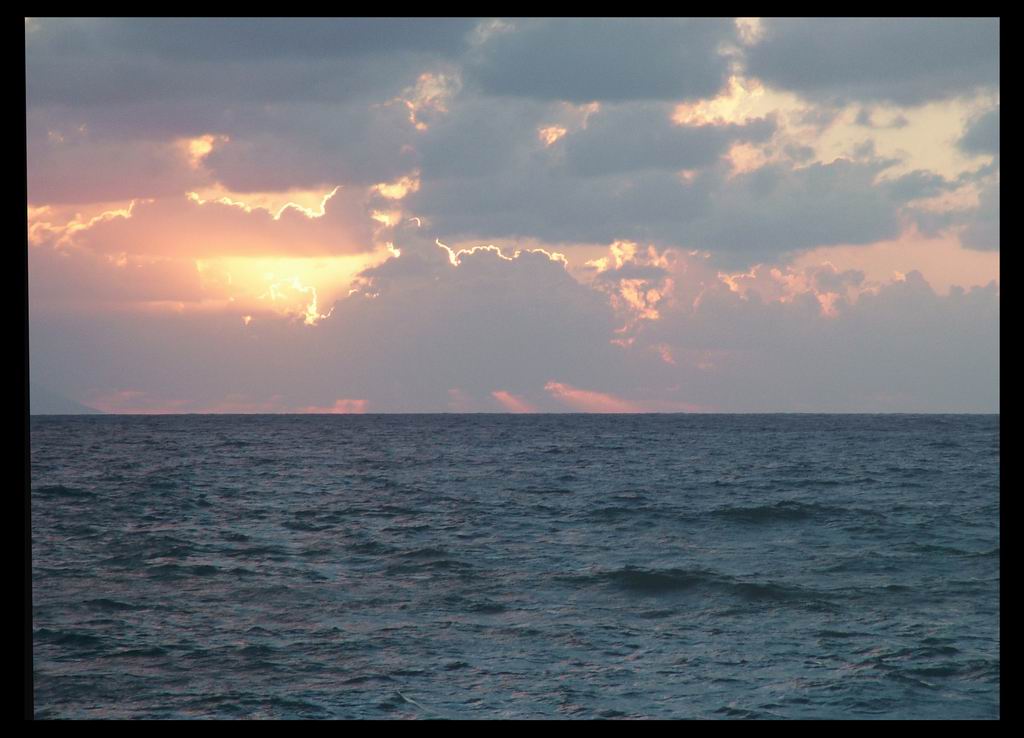 Tramonto in cornice