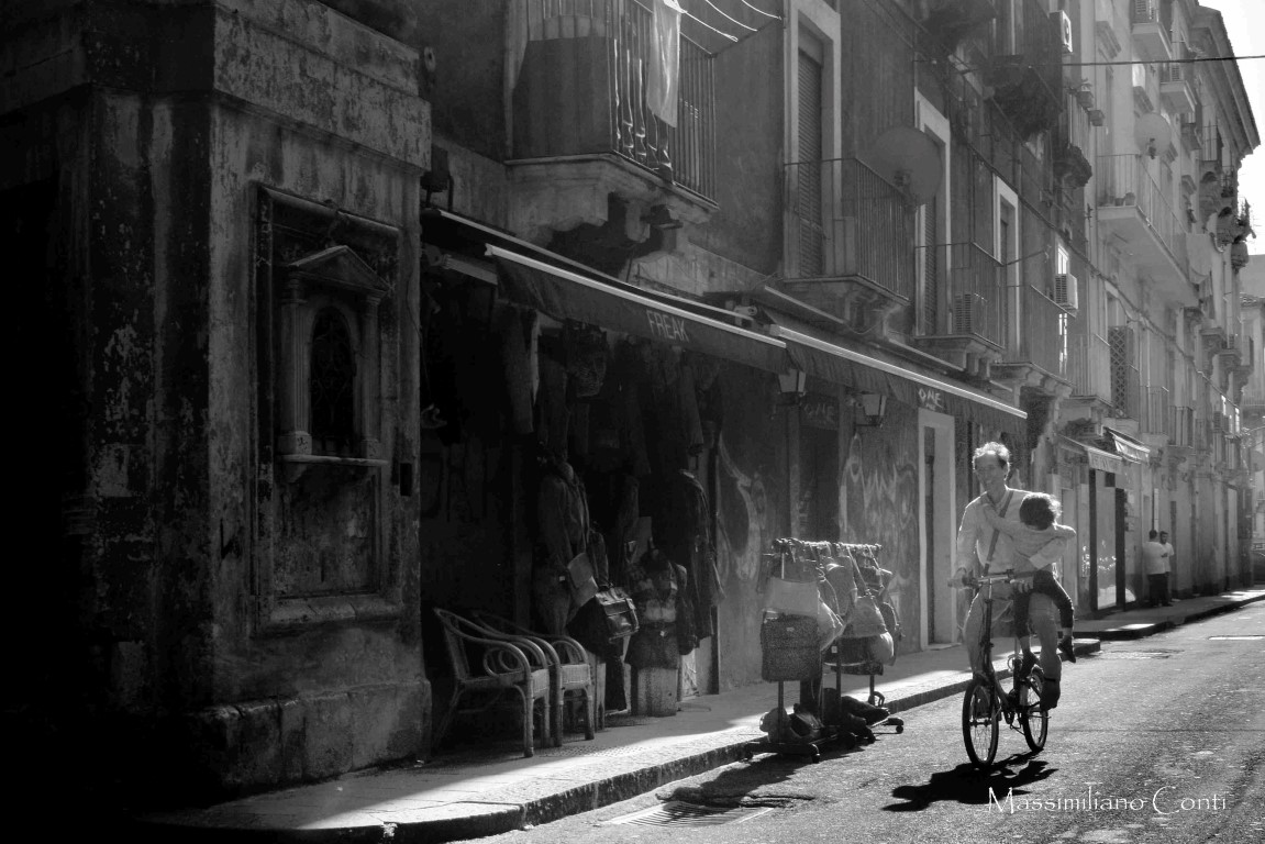In bicicletta