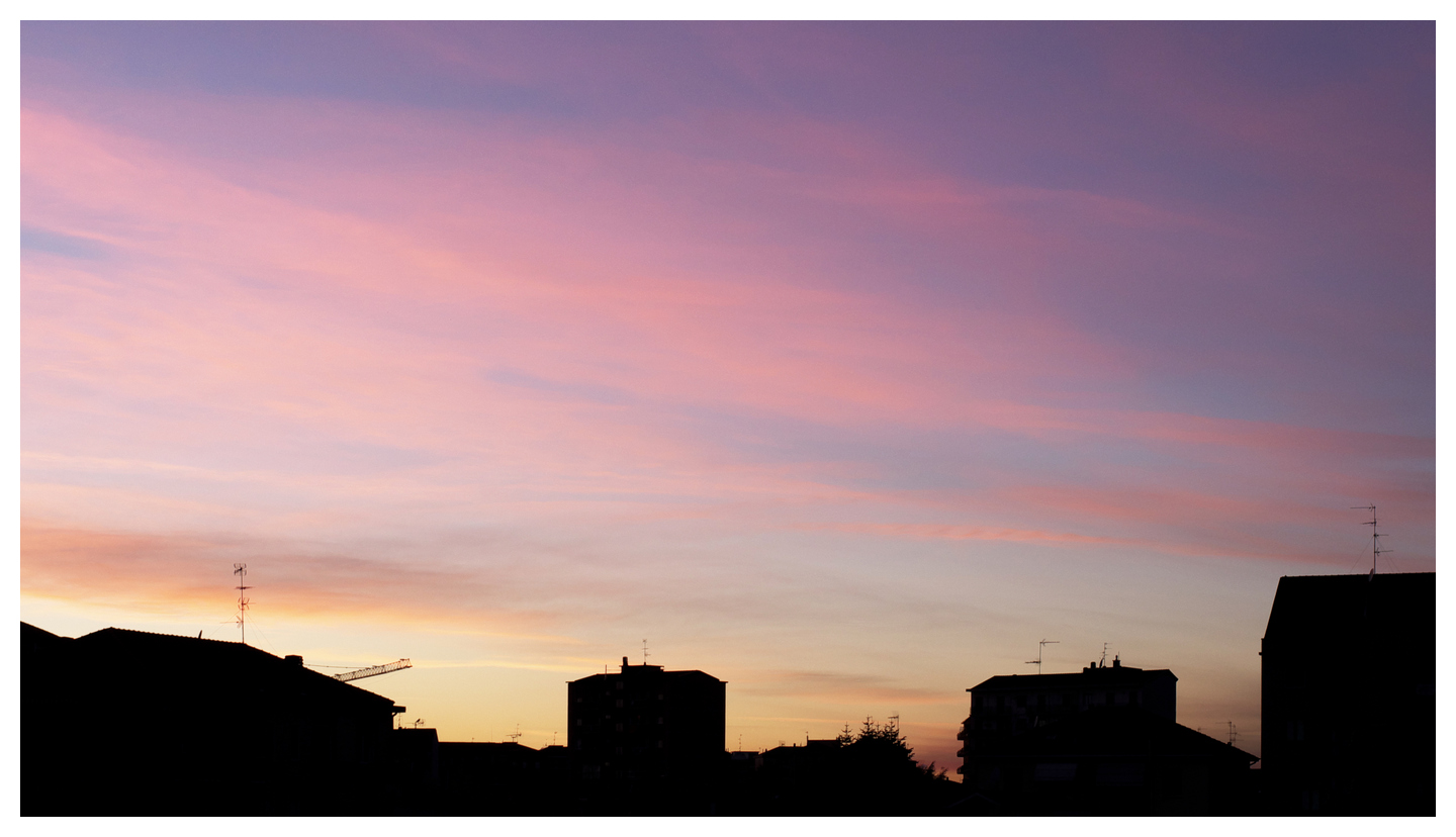 Sunset over Cologno