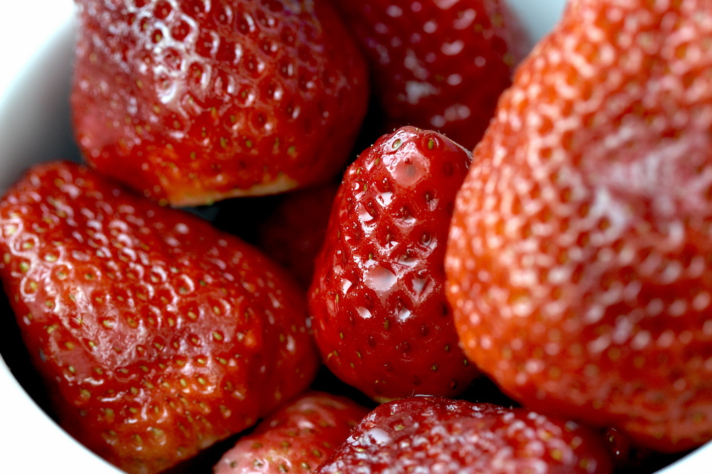 Fragole in posa di gruppo...