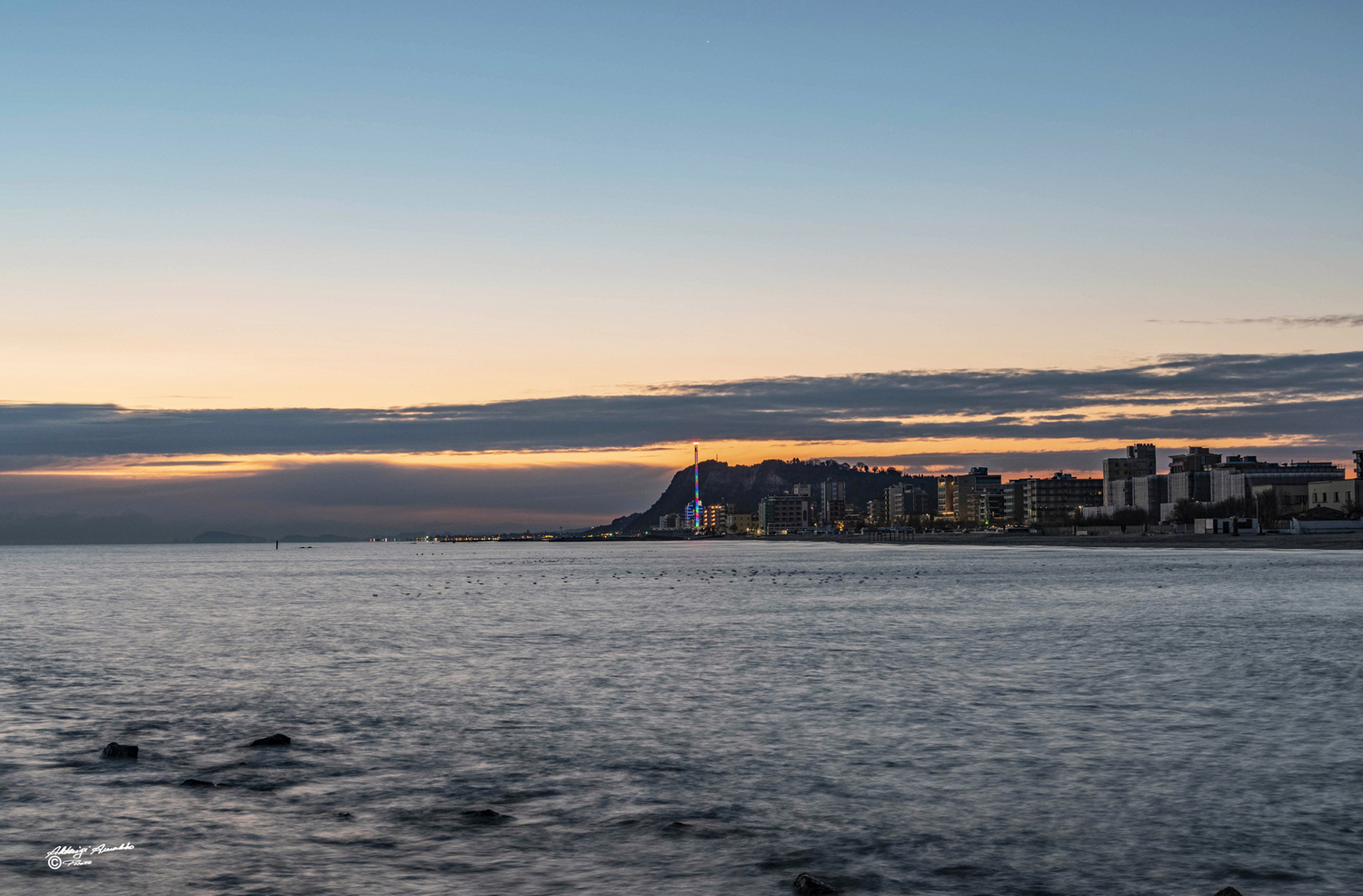 L'alba..dal Porto di Pesaro..