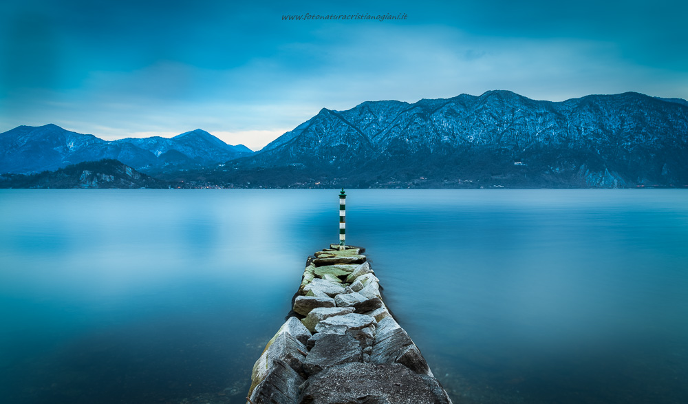 Un tramonto in blu