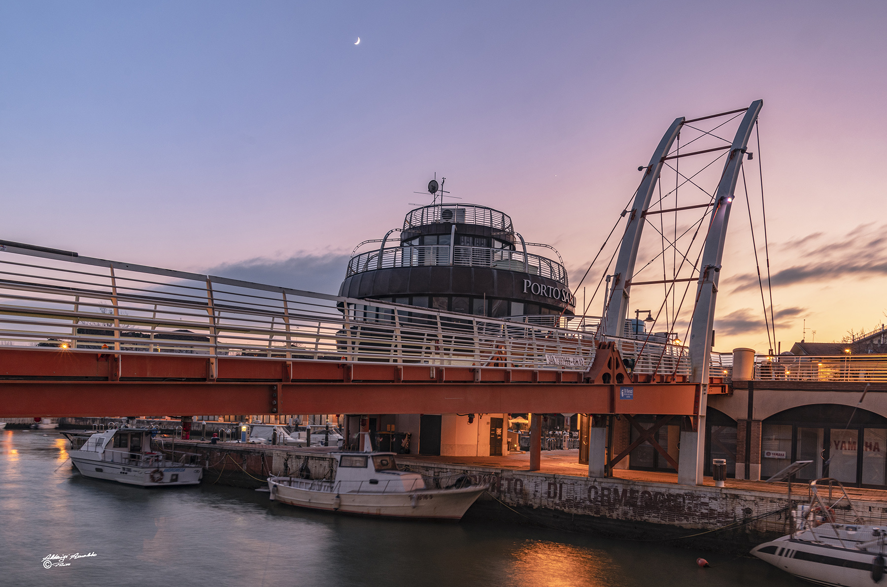 Tramonto in Darsena.. Cattolica.