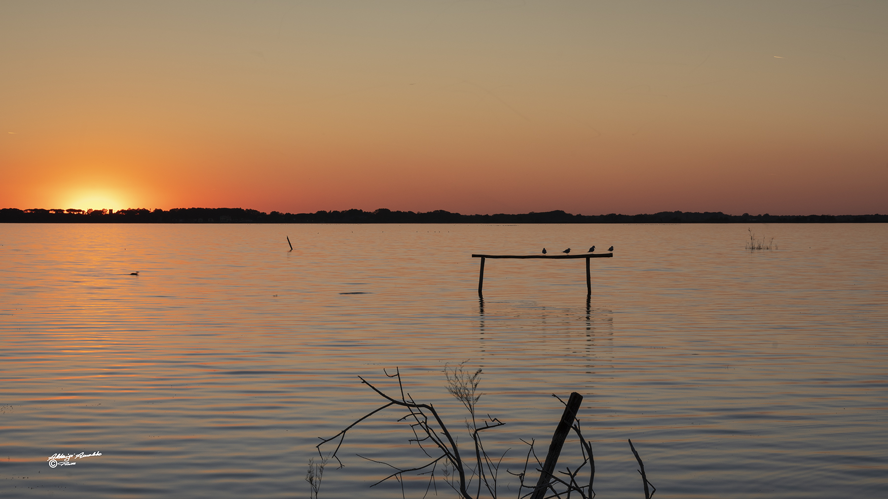 Tramonto lago Massaciuccoli...