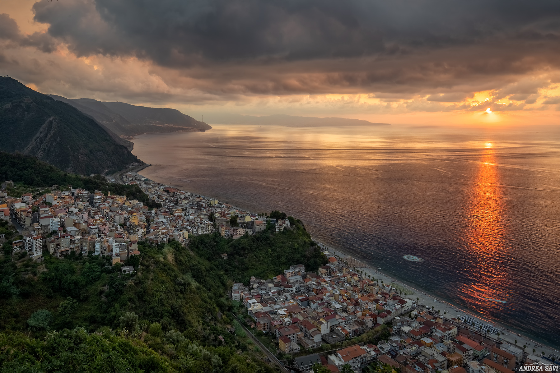 Bagnara Calabra (RC) - Panoramica al tramonto