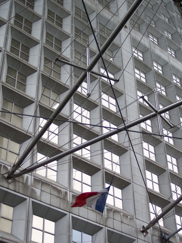 particolare del grand-arche (quartiere defense)