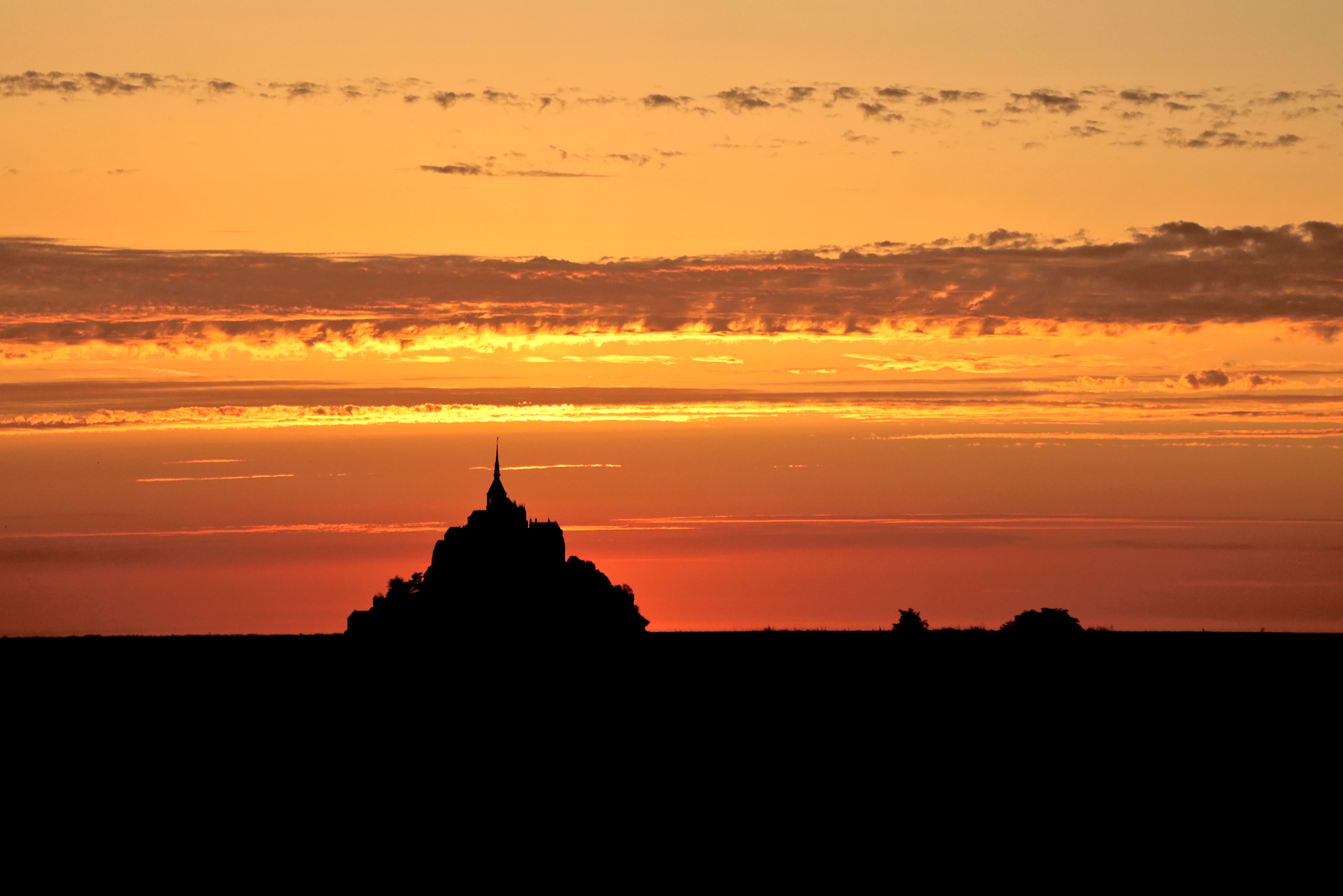 Tramonto a Mont Saint Michel