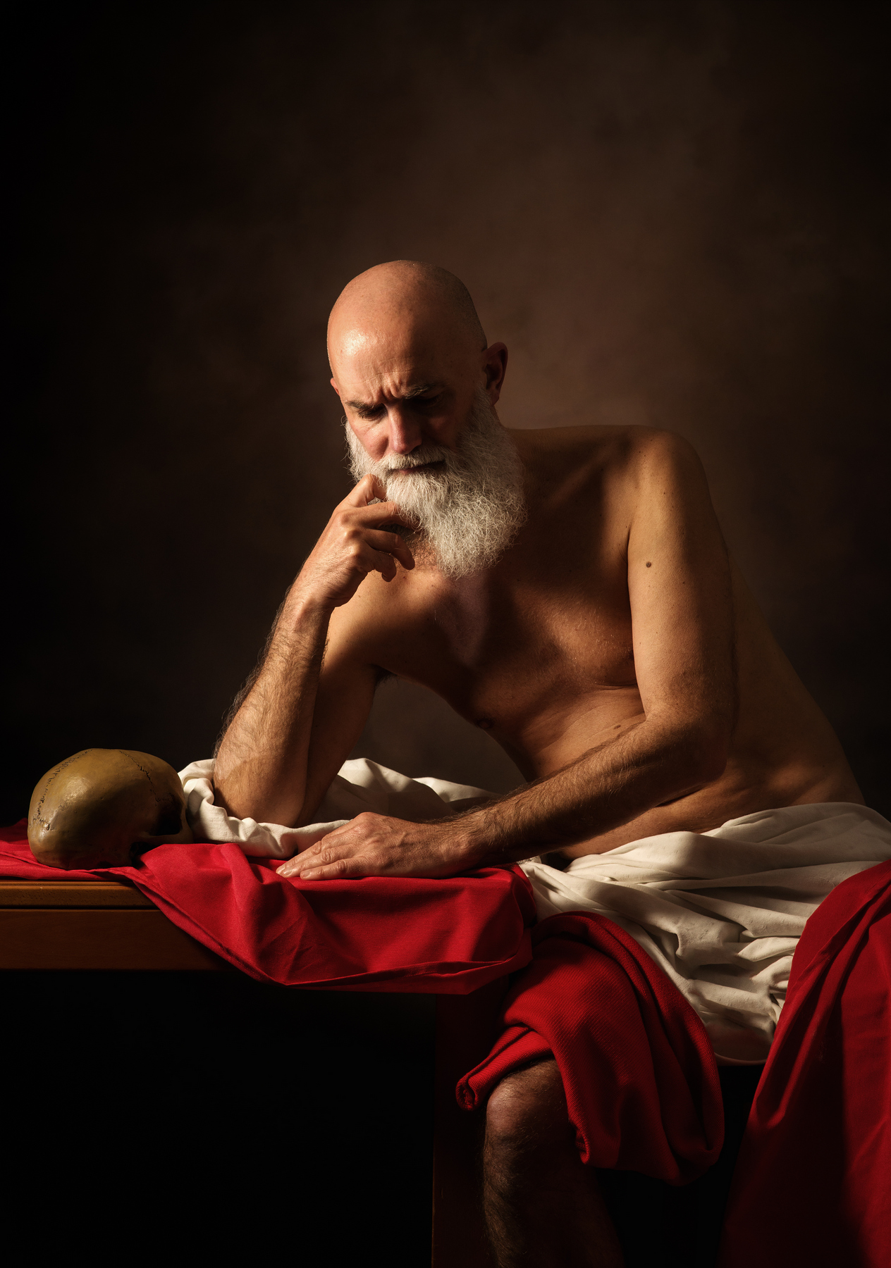 S. Girolamo penitente -Caravaggio (di aglio)