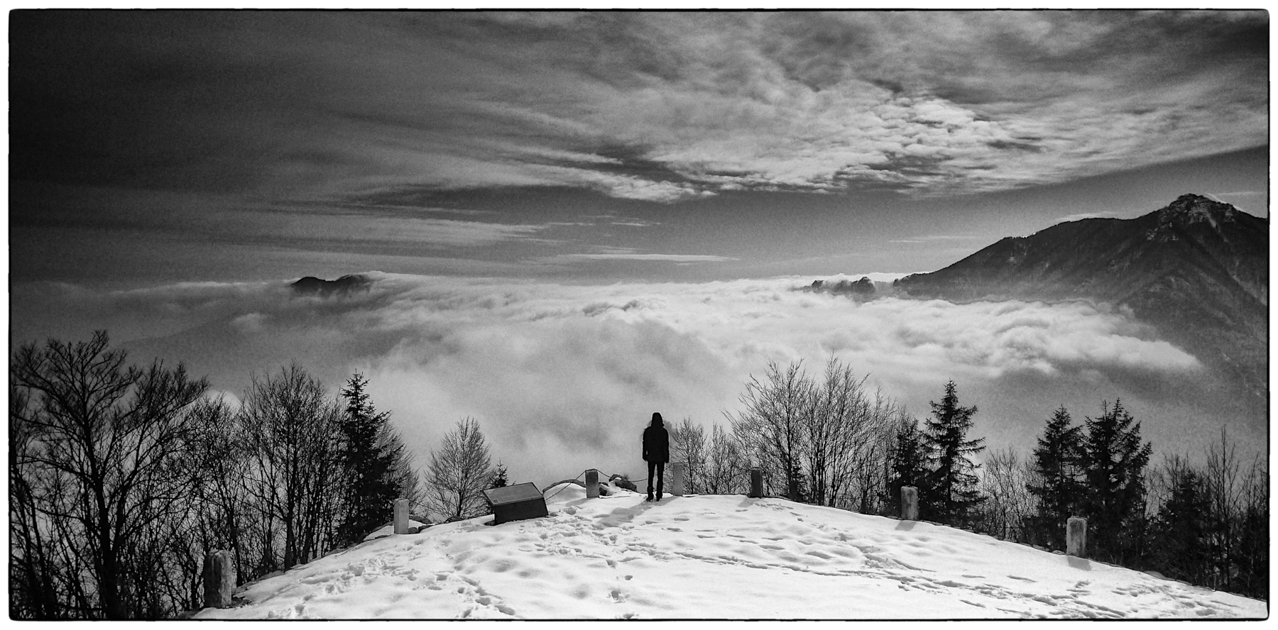 panorama prealpino invernale